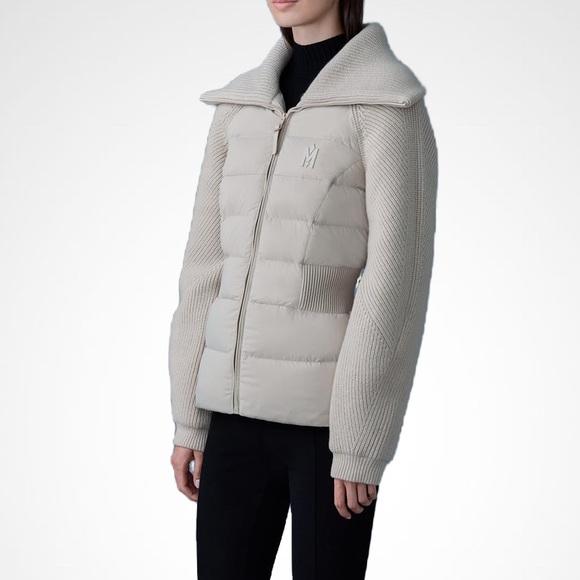 MACKAGE FOXY TRENCH M - BRAND NEW MIX MEDIA DOWN JACKET - Picture 7 of 9